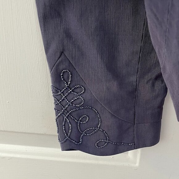 Vintage Longhorn Purple Embroidery Gold-Tone Scroll Claps Western Jacket Sz Med - Picture 10 of 10